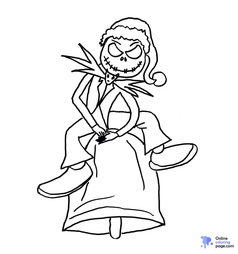 Nightmare Before Christmas Coloring Page