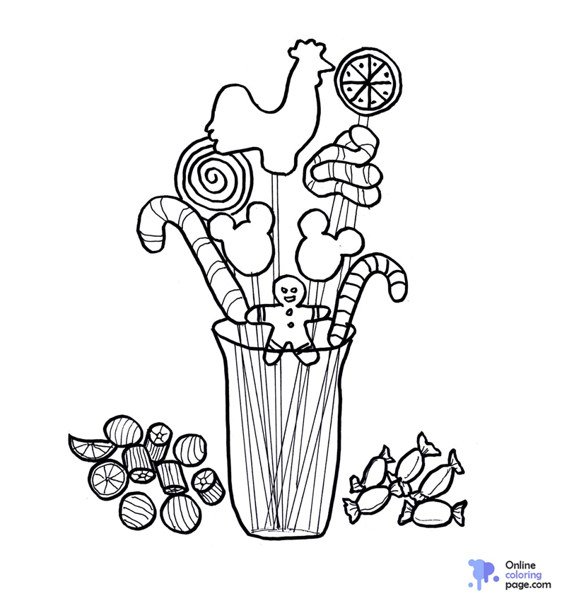 Halloween Candy Coloring Pages 1 – Halloween Candy Coloring Pages